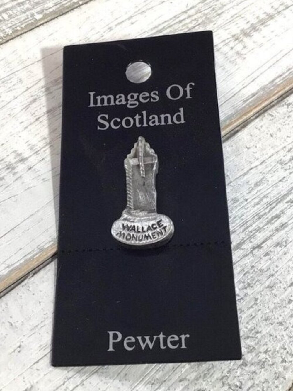 Wallace Monument Pewter Pin Badge By Images Of Scotland